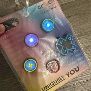 CROCS Light Up Shoe Charms - Neon Multicolor